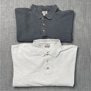 Lot of 2 Vintage‎ Carhartt Polo Shirt Size XL